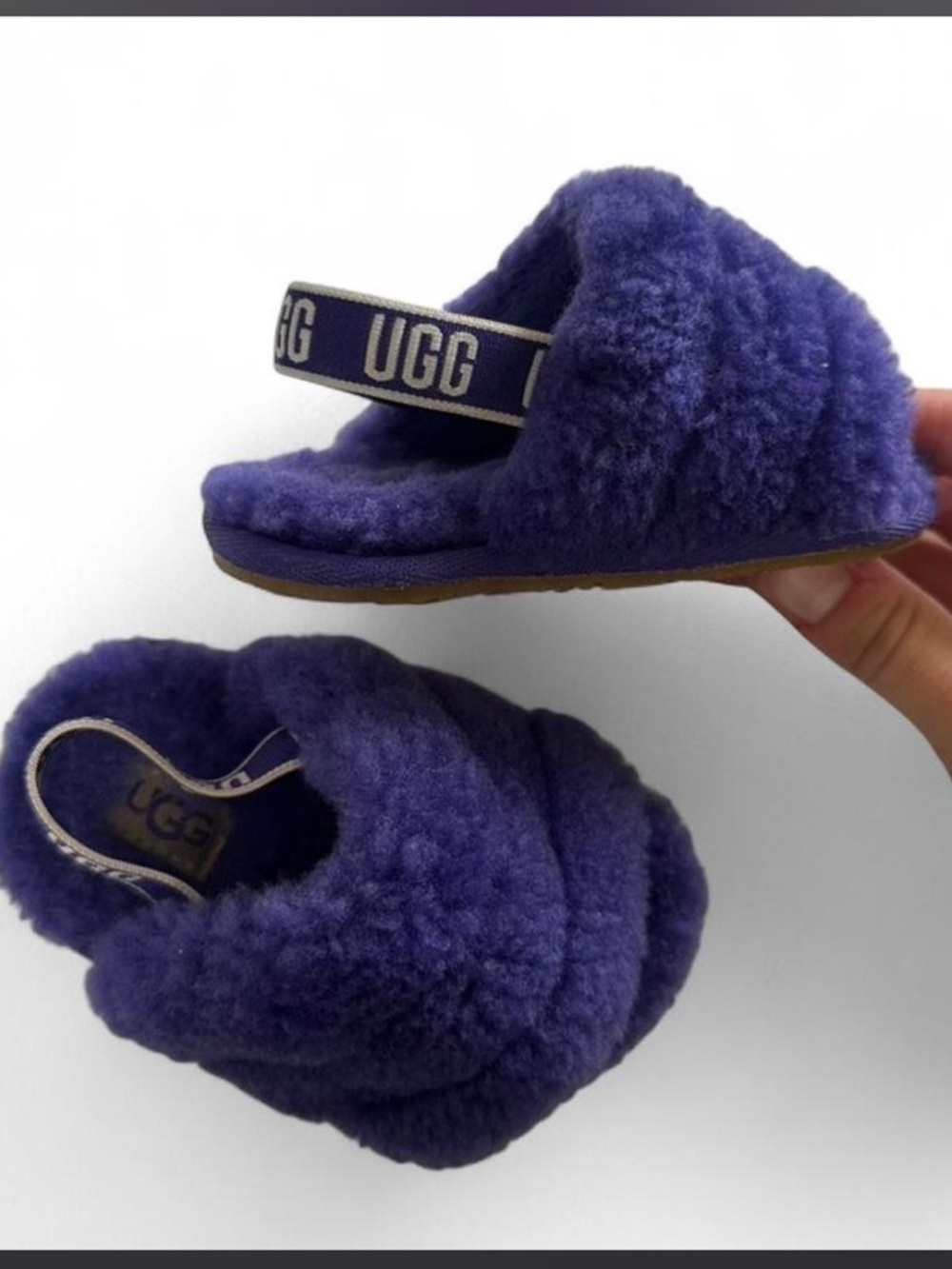 UGG Fluffy Yeah Slide in Deep Purple